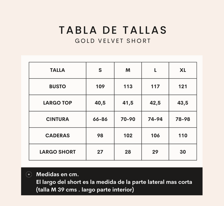 Velvet Gold Short