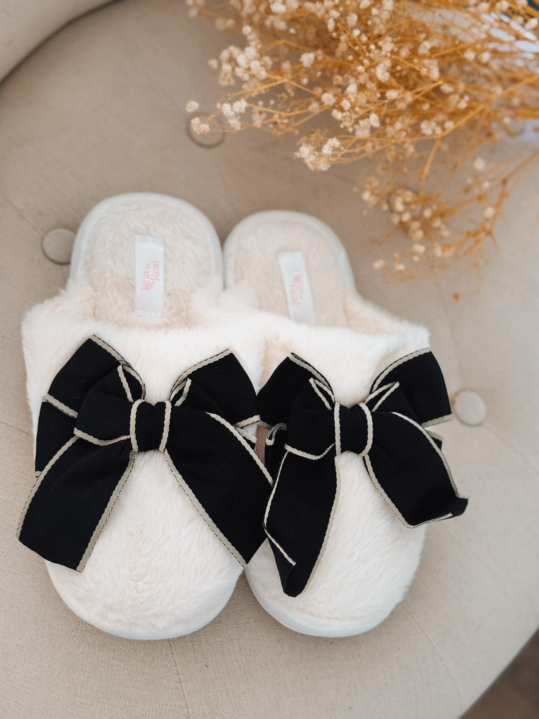 Pantuflas Ribbon Negra