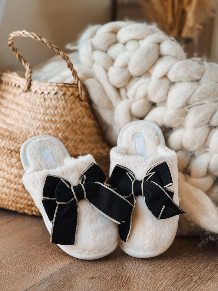 Pantuflas Ribbon Negra