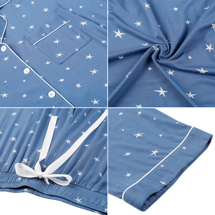 Pijama Bambú Largo Estrellas